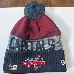 Washington Capitals Team Logo Beanie Hat Cap - NWT